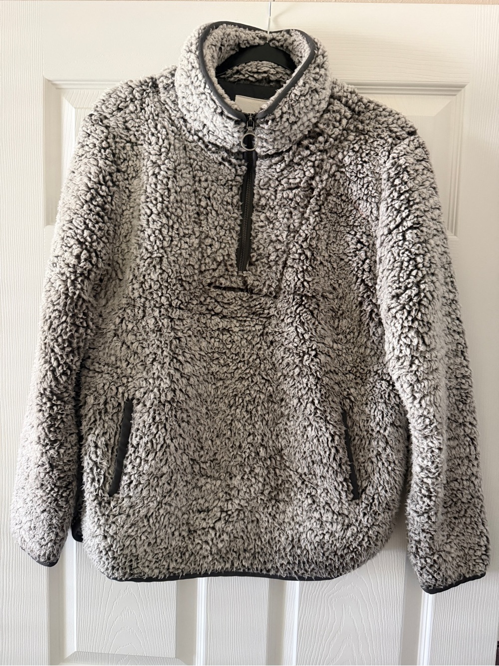 Thread & Supply Grey Lazy Sunday Sherpa Pullover